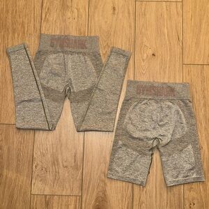 Gymshark | High-Waisted Flex Seamless Leggings and Biker Shorts bundle